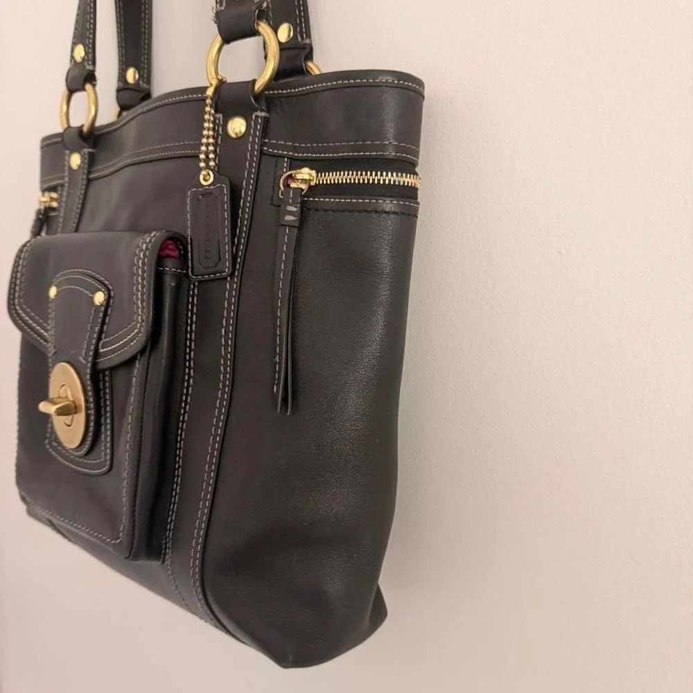Black Coach Legacy Gigi Tote